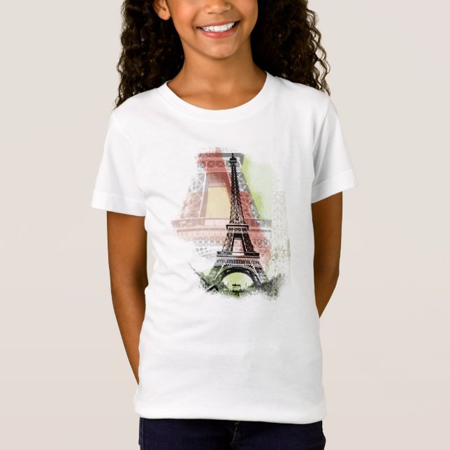 Das Shirt des Eiffel-Turm-Kindes (Vorderseite)
