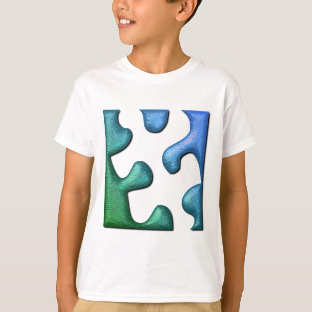Das Shirt des Puzzlespiel-Entwurfs-Kindes (Vorderseite)