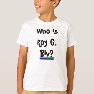 Das Shirt Kindes Roy G. Biv Rainbow