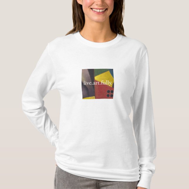 das Shirt live.art.fully Frauen (Vorderseite)