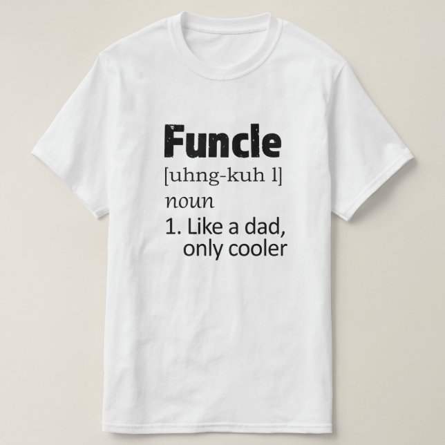 Das Shirt lustiger Funcle Onkel-Sprichwort Männer (Design vorne)