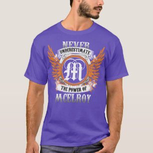 Das Shirt "Mcelroy Name" unterschätzt niemals den 