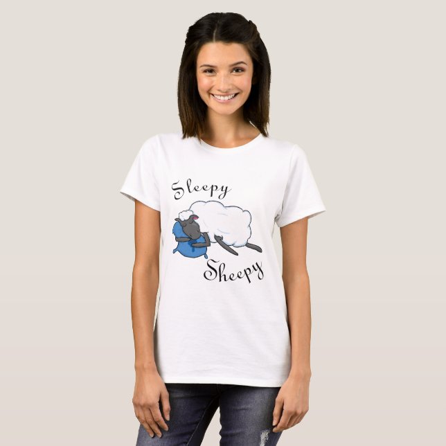 Das Shirt schläfriger Sheepy Frauen (Vorne ganz)