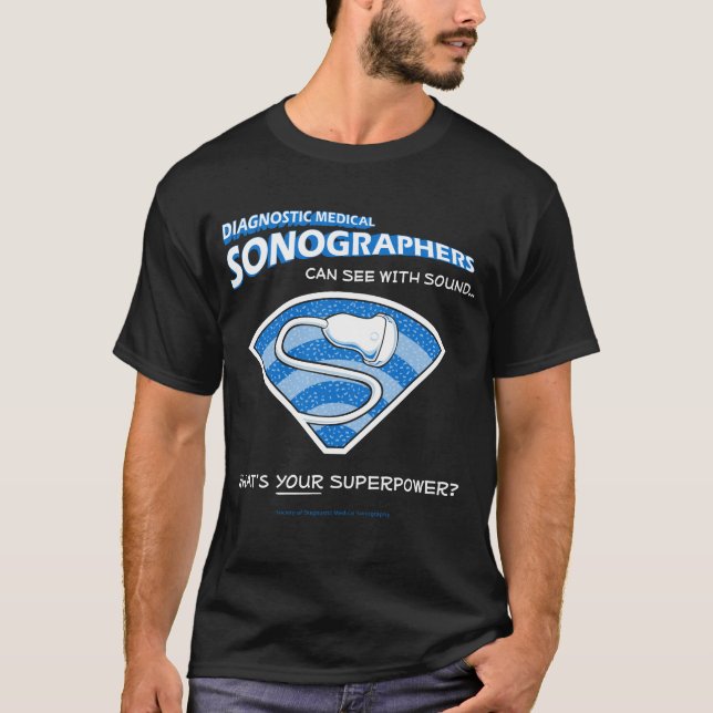 Das Shirt Superhero Sonographer Männer (Vorderseite)