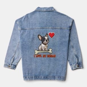 Das Shirt zeigt eine hübsche Abbildung Jeansjacke