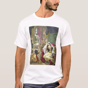 Das sichernde hebräische Mädchen, das auf Naaman T-Shirt