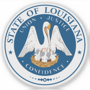 Das Siegel des Staat von Louisiana Aufkleber