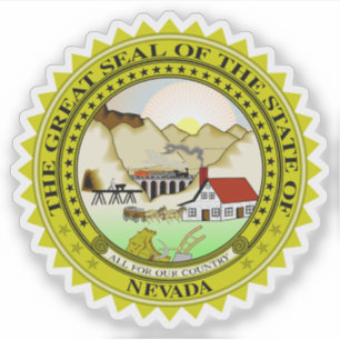 Das Siegel des Staat von Nevada Aufkleber
