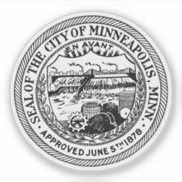 Das Siegel Minneapolis, Minnesota Aufkleber