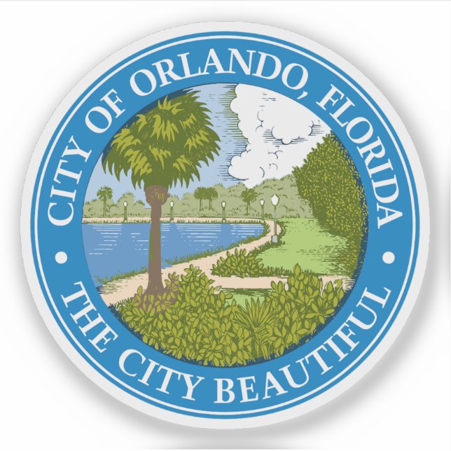 Das Siegel Orlando, Florida Aufkleber (Vorderseite)