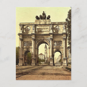 Das Siegestor (Triumphbogen), Postkarte