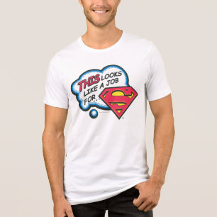 Das sieht aus wie eine Arbeit für Superman Tri-Blend Shirt