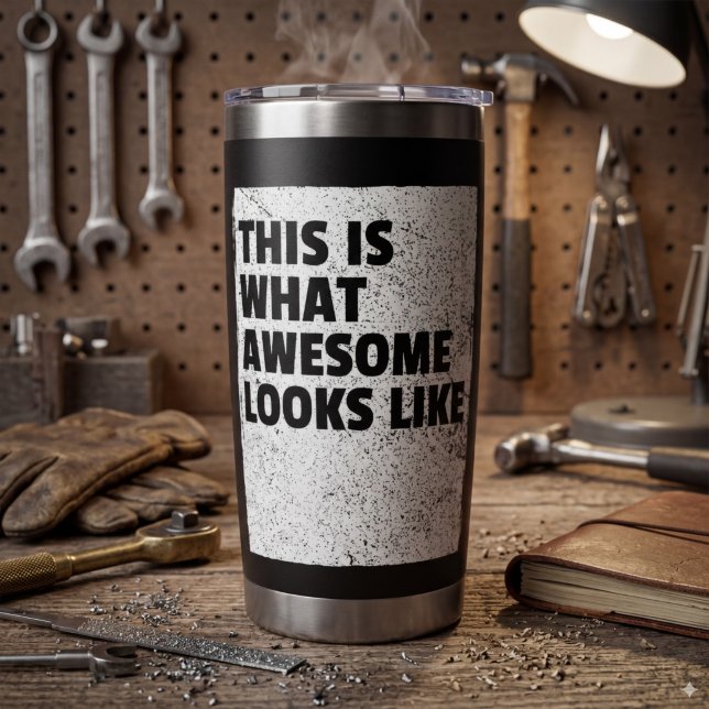 Das sieht Awesome aus Thermotasse Thermobecher (Von Creator hochgeladen)