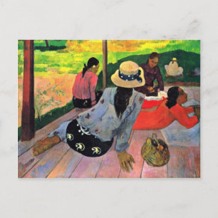 Das Siesta von Gauguin Paul (beste Qualität) Postkarte