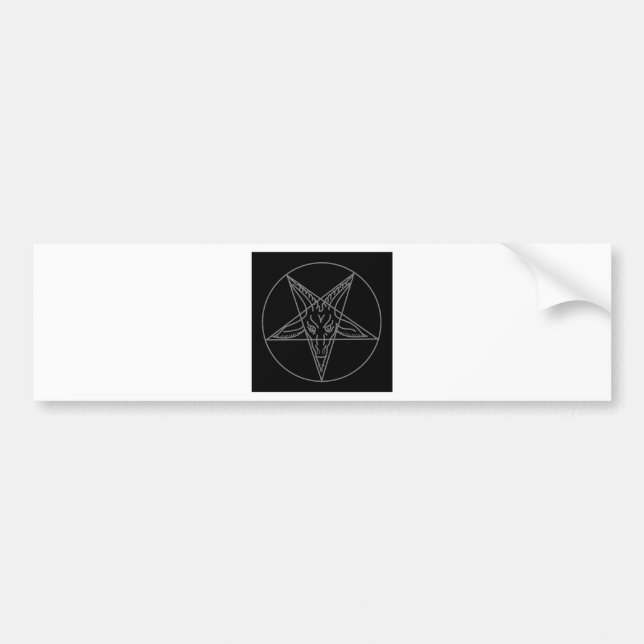 Das Sigil von Baphomet Autoaufkleber (Vorne)