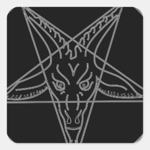 Das Sigil von Baphomet Quadratischer Aufkleber