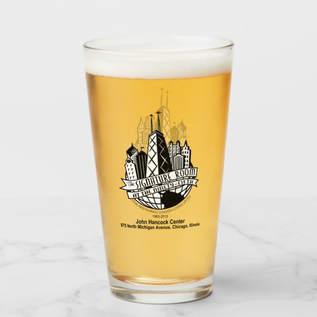 Das Signature Room am 95., Chicago, IL Glas (Vorne (Gefüllt))