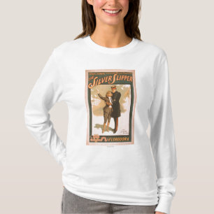 Das silberne Pantoffel-musikalisches T-Shirt