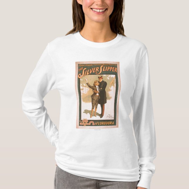 Das silberne Pantoffel-musikalisches T-Shirt (Vorderseite)