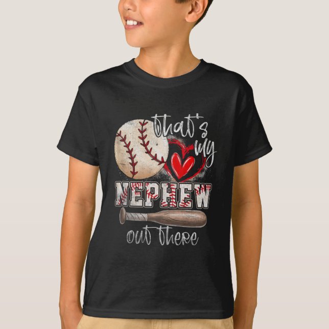 Das sind 39 mein Nephew da draußen Baseballtante T T-Shirt (Vorderseite)