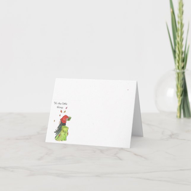 Das sind die kleinen Dinge Dankeskarte (Vorderseite)