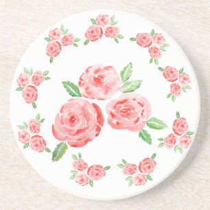 Das sind elegante Rose in Aquarelltönen Getränkeuntersetzer