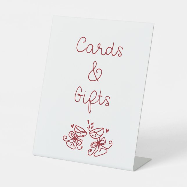 Das sind mehr Brautparty-Karten und Geschenke Sockelschild (Vorderseite)