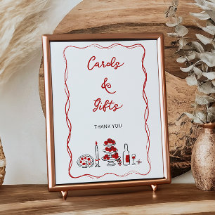 Das sind mehr italienische Red Brautparty Cards Ge Poster
