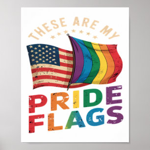 Das sind meine Pride-Flaggen US-Flagge LGBT-Stolz Poster
