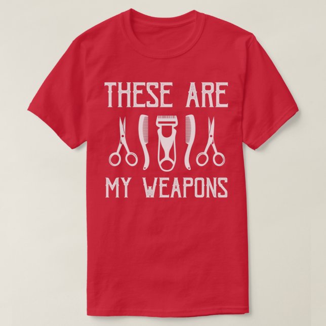 Das sind meine Waffen T-Shirt (Design vorne)
