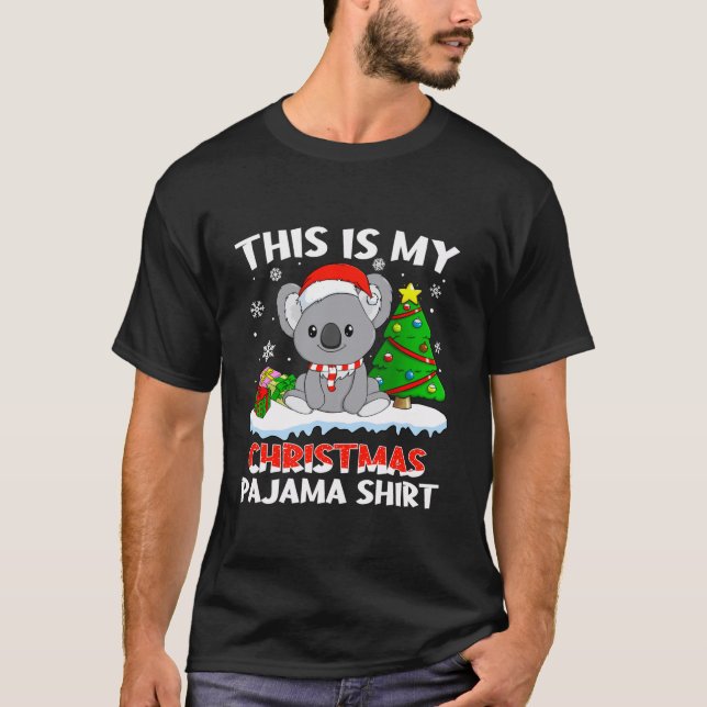 Das sind meine Weihnachtsmädchen Pajama Koala Weih T-Shirt (Vorderseite)