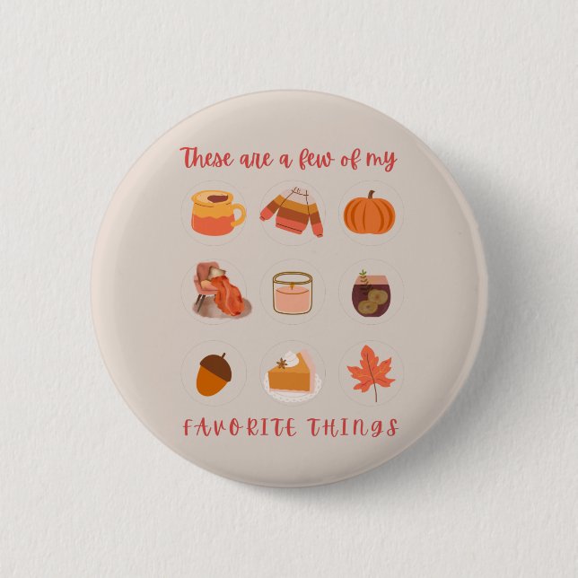 Das sind nur wenige meiner Lieblingssachen Button (Vorderseite)