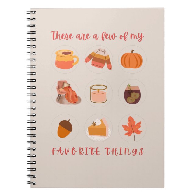 Das sind nur wenige meiner Lieblingssachen Notizblock (Vorderseite)