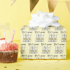 Das sind Triplets! Unisex, Bunnies, Gelb, Triplets Geschenkpapier