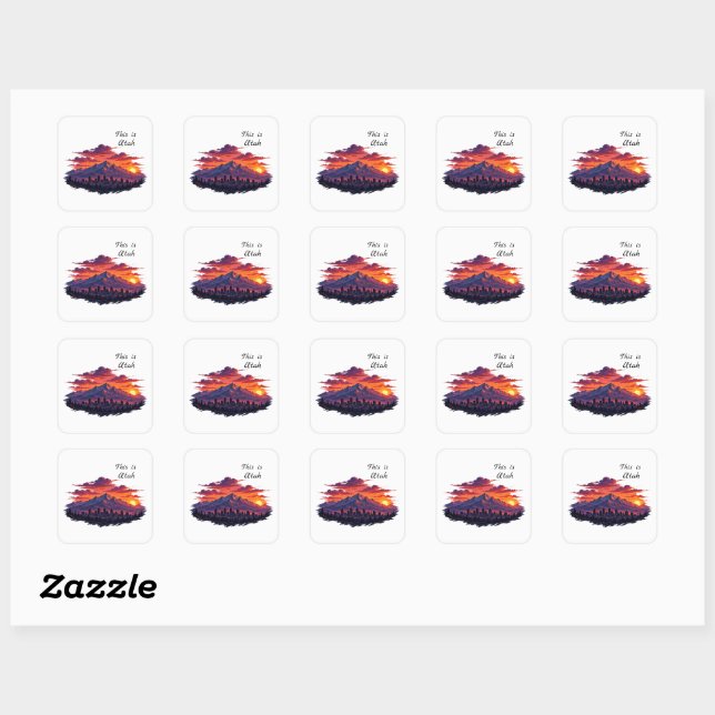 Das sind Utah Stickers (Blatt)