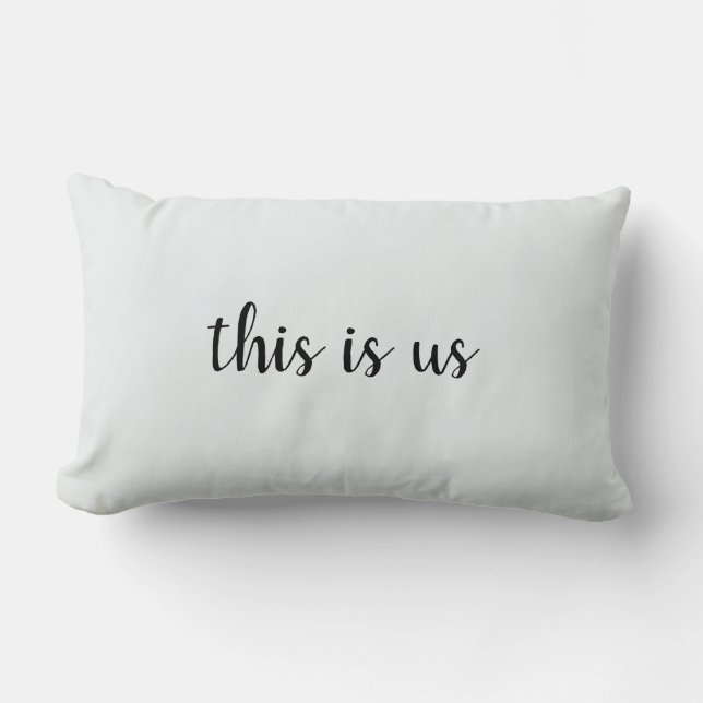 Das sind wir Welcome Throw Pillow Lendenkissen (Vorderseite)