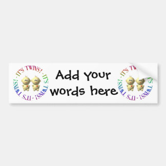 Das sind Zwillinge! Autoaufkleber