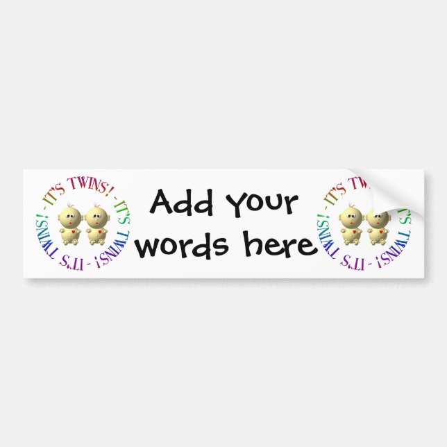 Das sind Zwillinge! Autoaufkleber (Vorne)