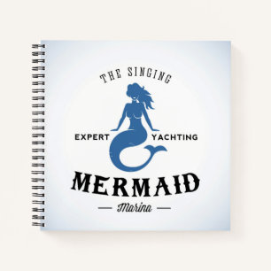 Das singende Mermaid-Poster Notizbuch