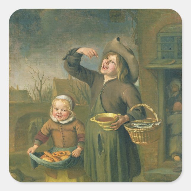 Das Sirup-Eater Quadratischer Aufkleber (Vorderseite)