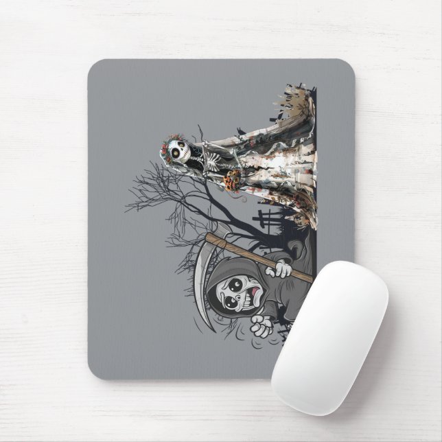 Das Skelett und die Corpse Bride. Mousepad (Mit Mouse)