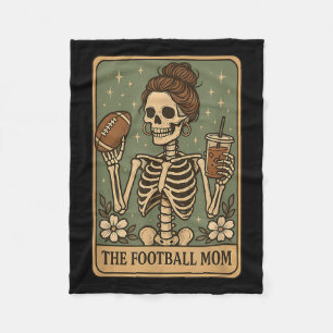 Das Skeletts-Game Day Prou der Football Mama Tarot Fleecedecke