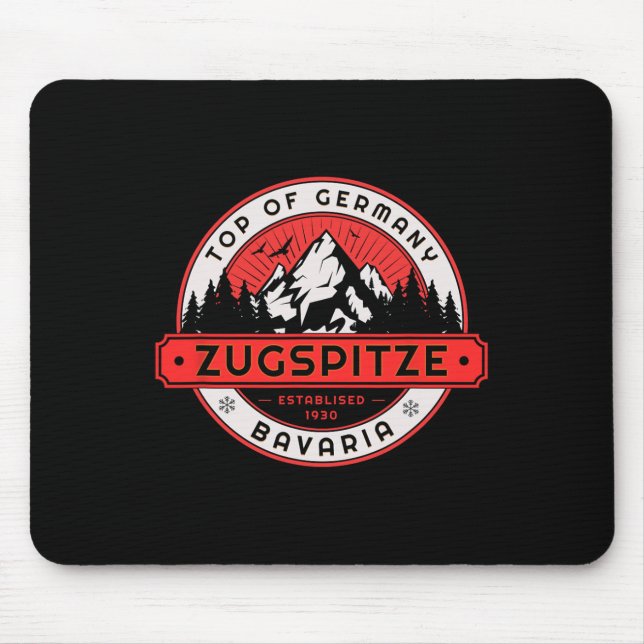 Das Skigebiet Zugspitze Mousepad (Vorne)