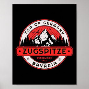 Das Skigebiet Zugspitze Poster