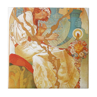 Das slawische Epos durch Alphonse Mucha Fliese