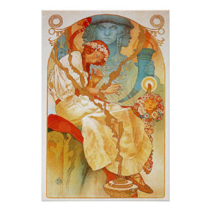 Das slawische Epos von Alphonse Mucha Poster