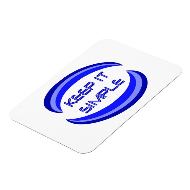 Das Slogan für die Erholung in Blau behalten Magnet (Linke Seite)