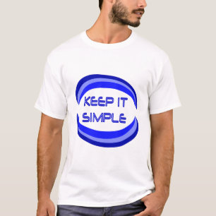 Das Slogan für die Erholung in Blau behalten T-Shirt