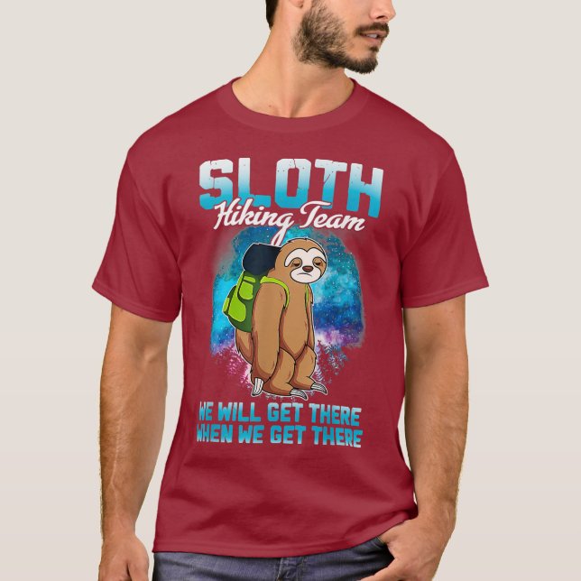 Das Sloth Wander Team Shirt wird bei uns ankommen (Vorderseite)
