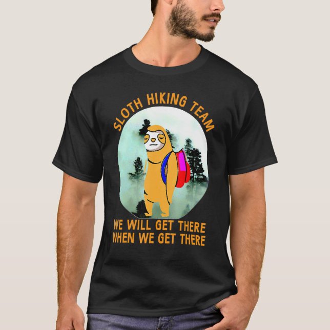 Das Sloth Wander Team T-Shirt wird bei uns ankomme (Vorderseite)
